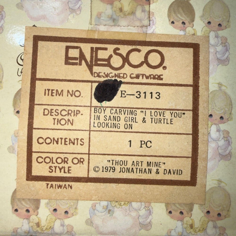 Enesco Precious Moments Figurine‎ Unisex OS Tan Good Thou Art Mine E-3113 1979